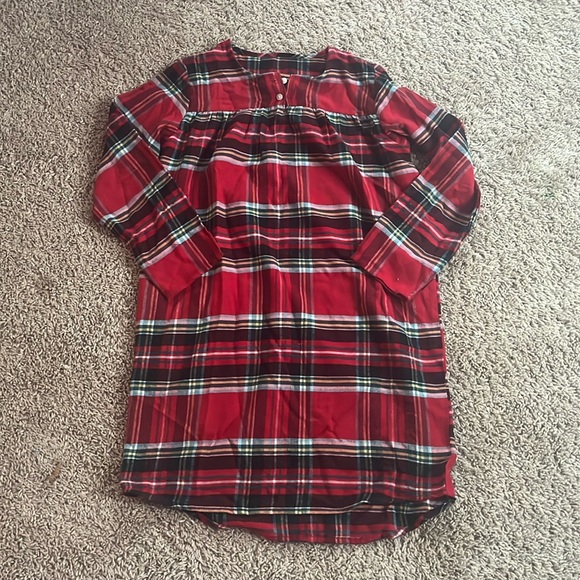 Girls Plaid PJ/Christmas Dress - Picture 1 of 3